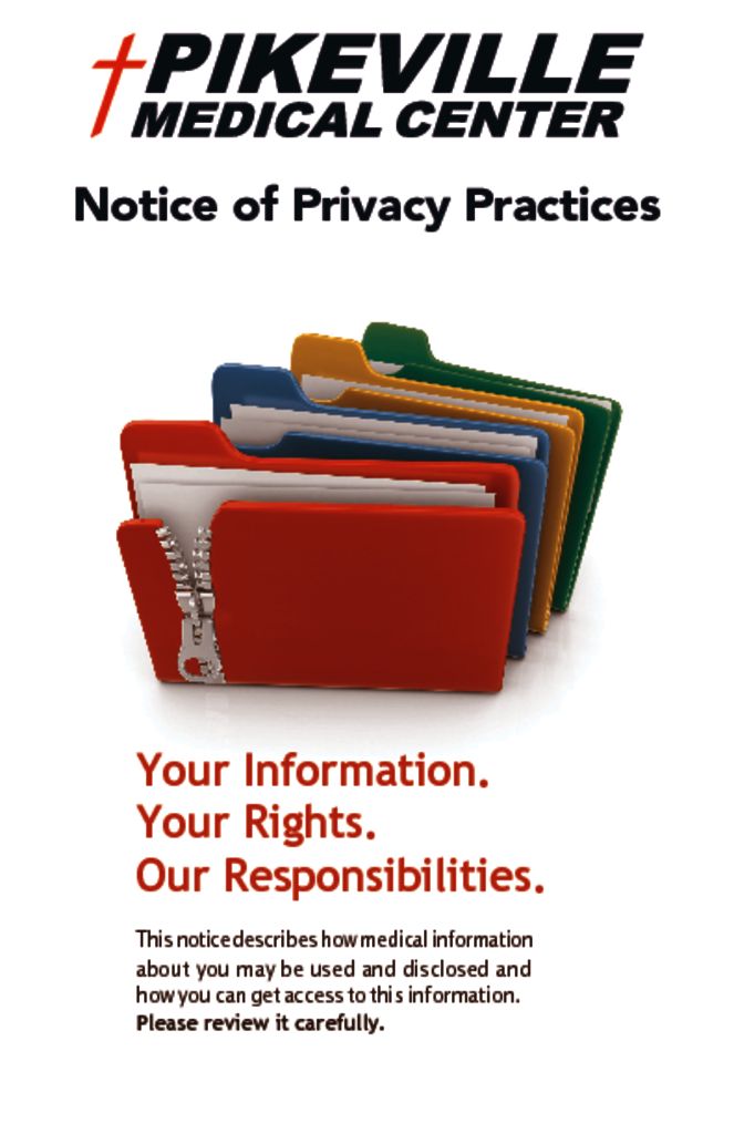 thumbnail of Notice Of Privacy Practices Booklet