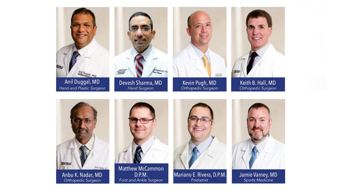 Graphic of 8 Orthopedic Physicians