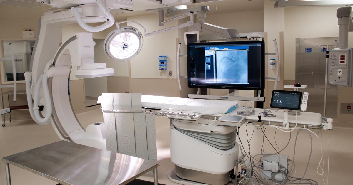 Photo of one of PMC's State-of-the-art cath labs.