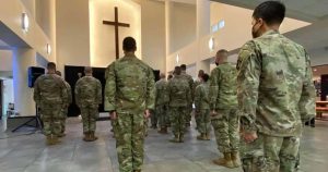 Photo of Kentucky National Guard Reporting for Duty at Pikeville Medical Center