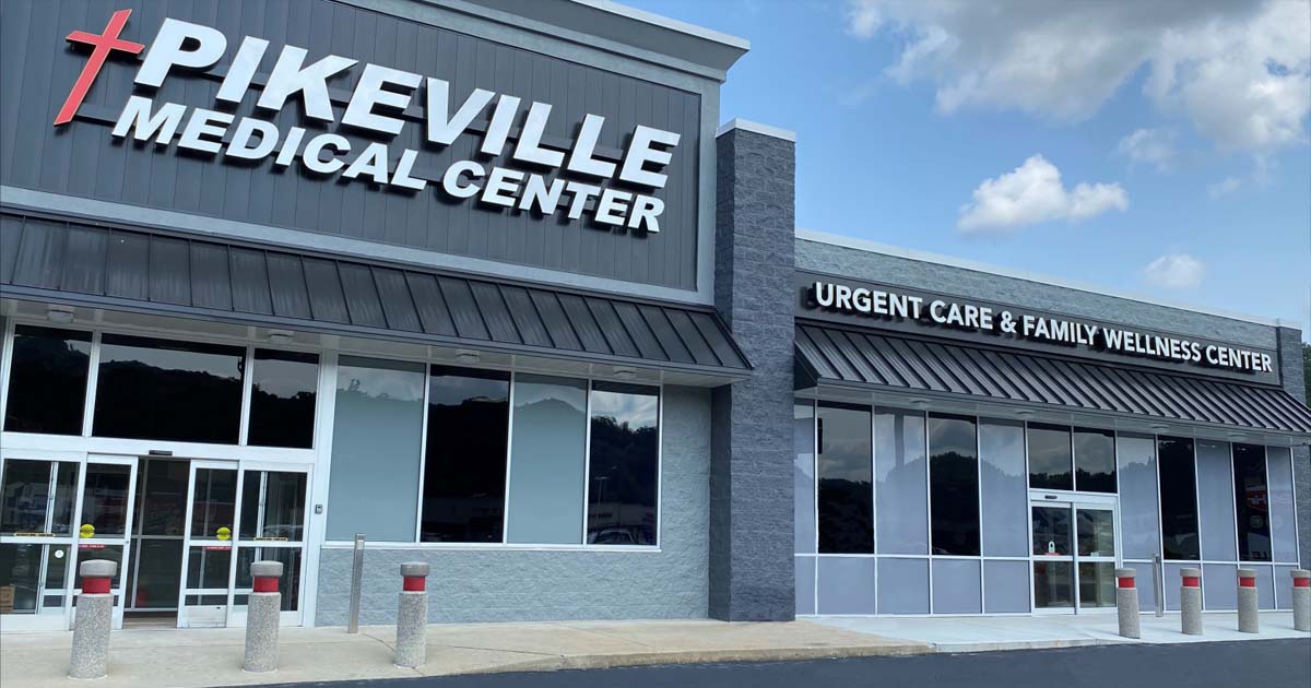 Photo of PMC's Urgent Care & Family Wellness Center on Cassady Boulevard in Pikeville