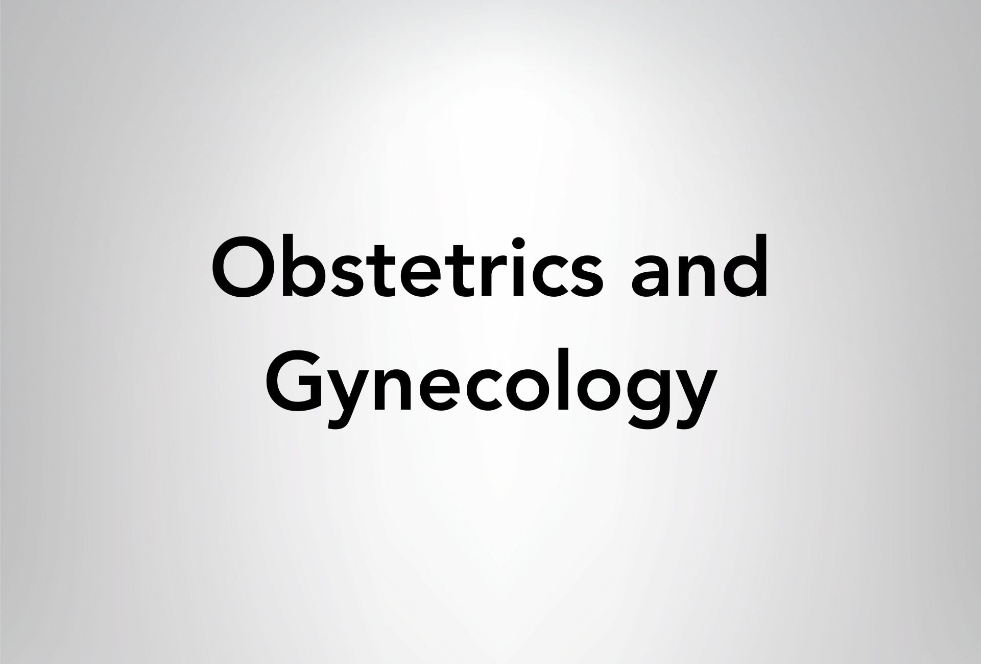Obstetrics/Gynecology