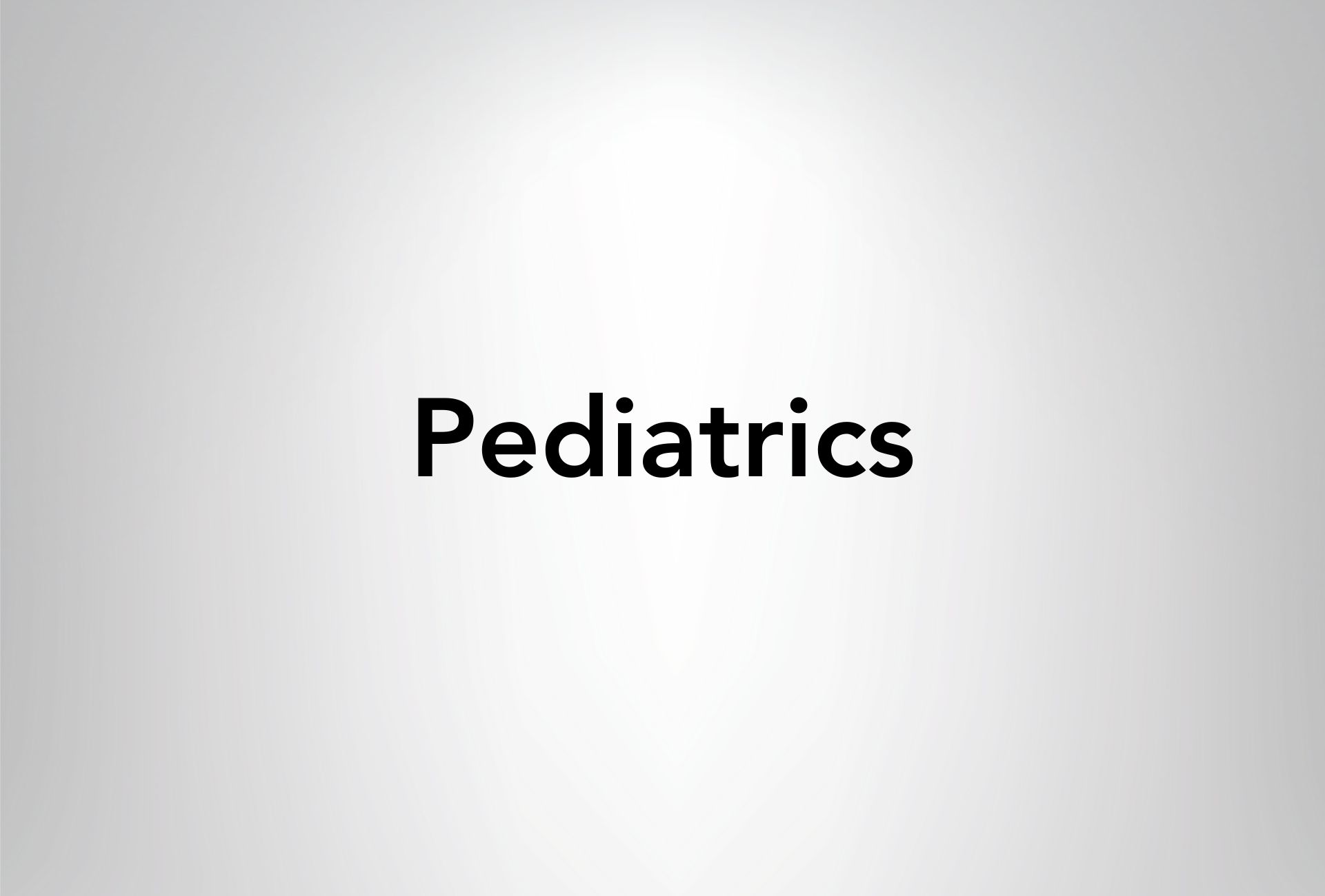 Pediatrics