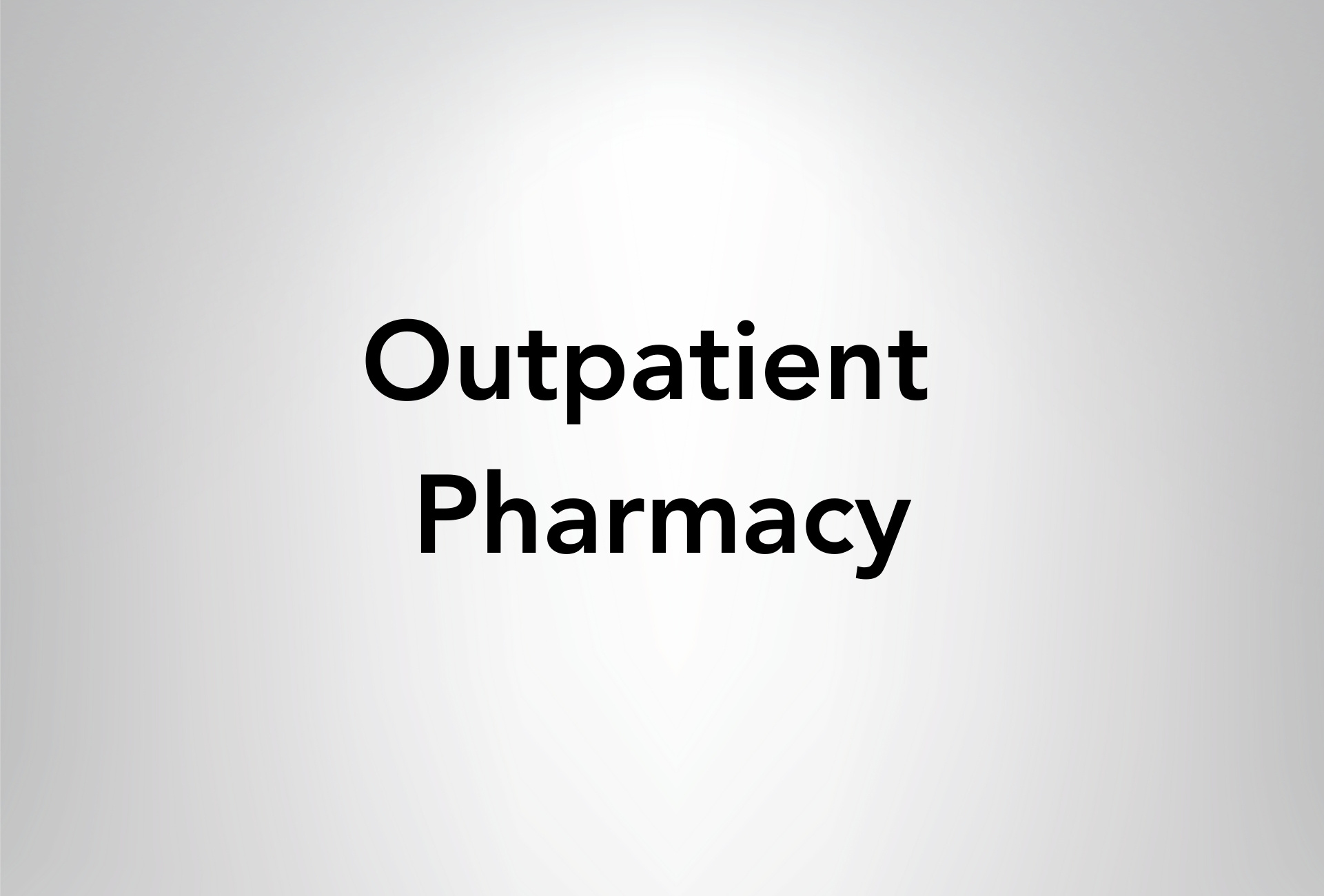 Outpatient Pharmacy