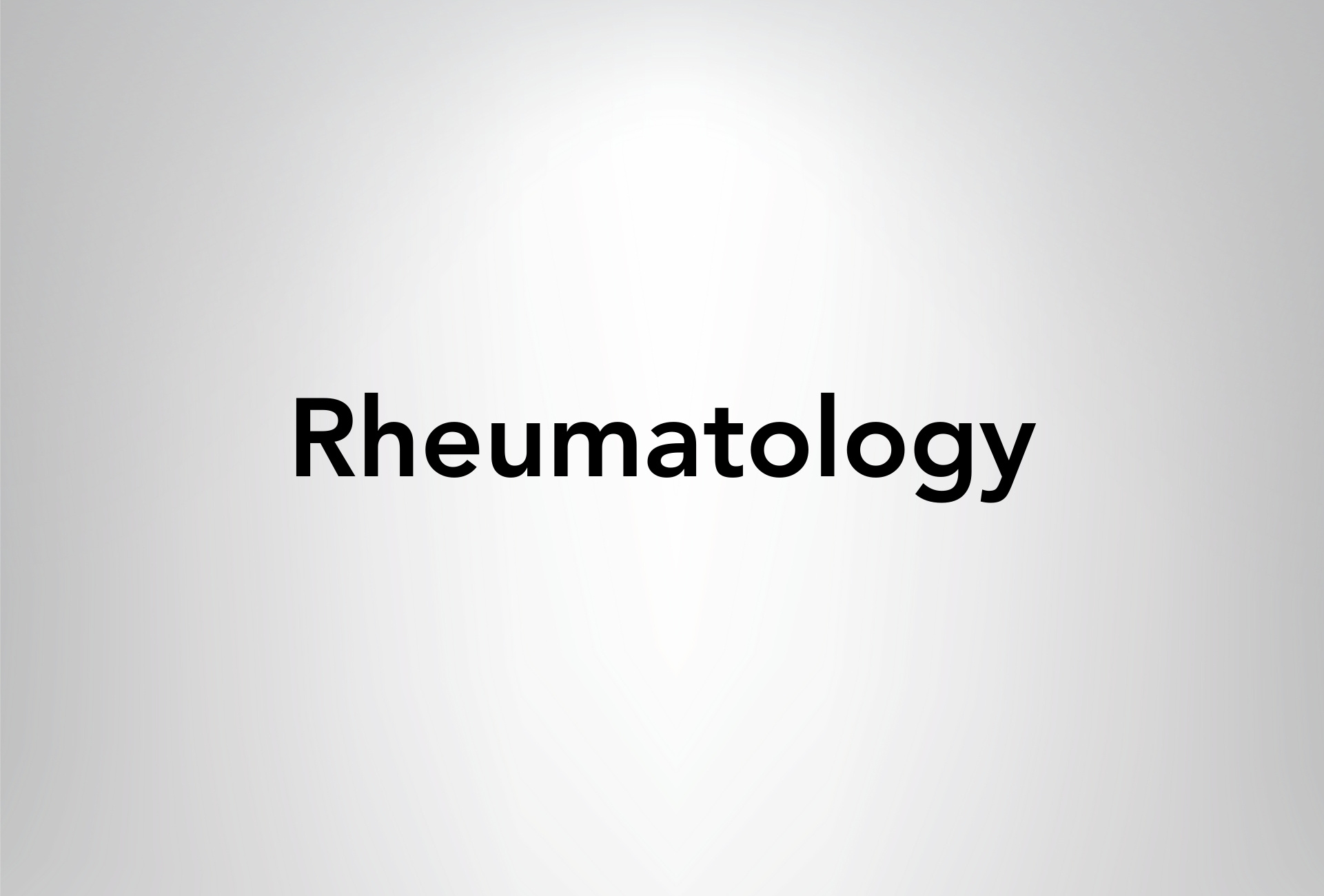 Rheumatology