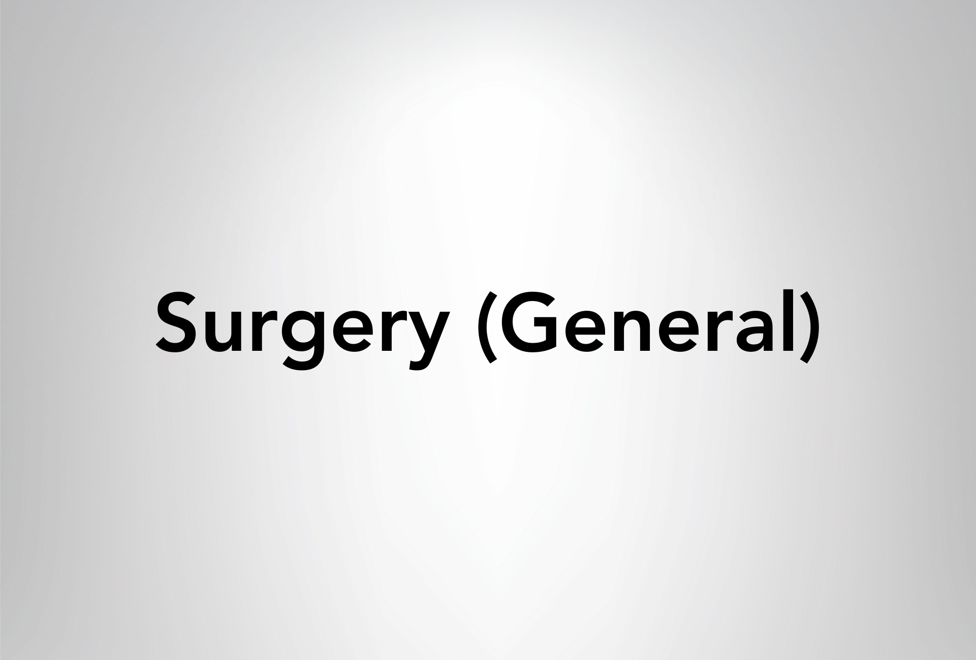 Surgery (General)