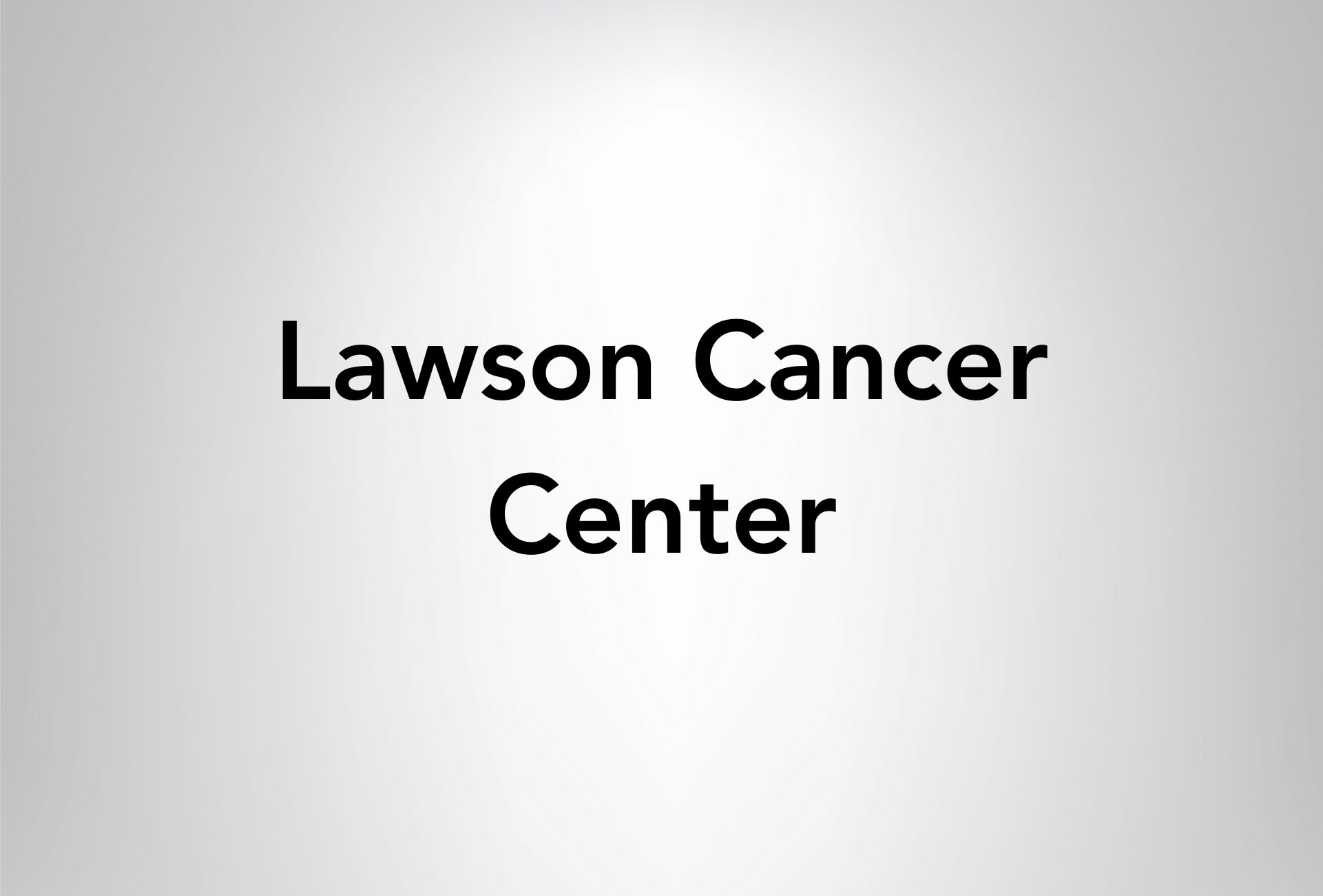 Lawson Cancer Center