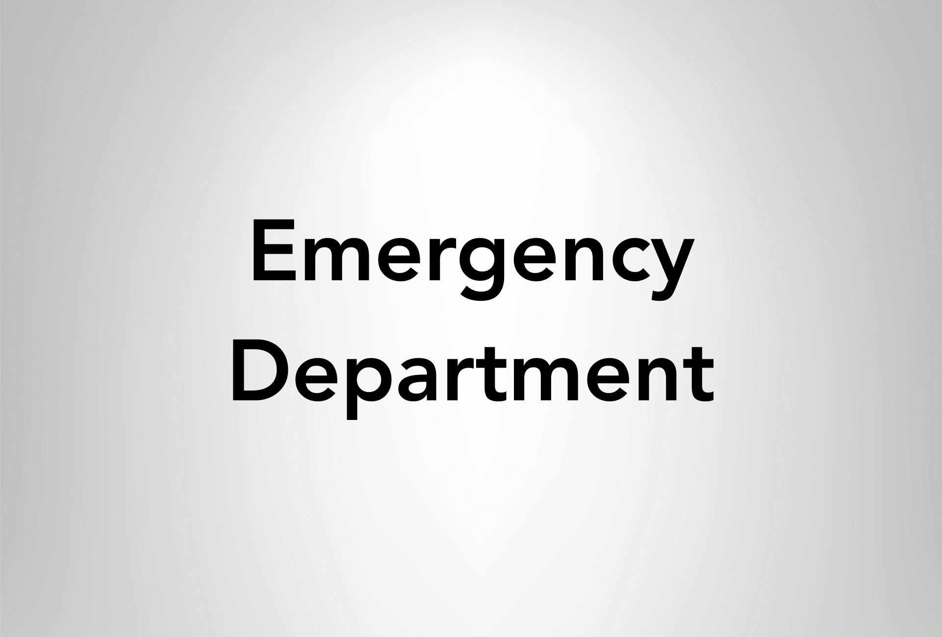 Emergency Department