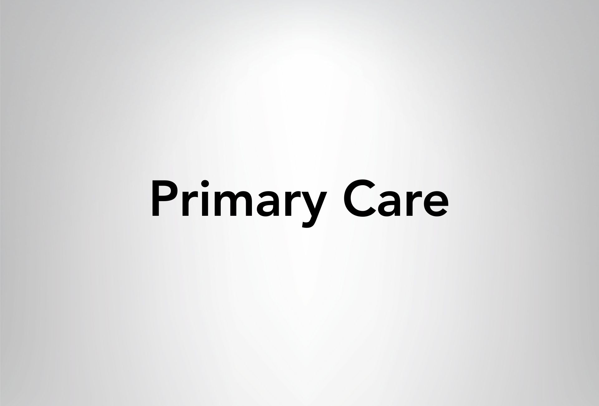 Primary Care Services